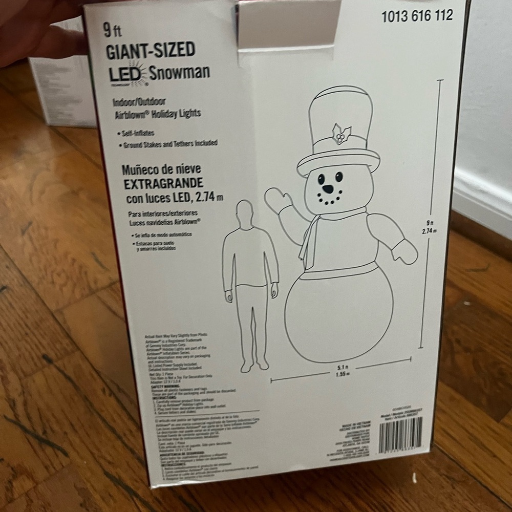 Festive Snowman Inflatable Holiday Decor - Picture 7 of 9
